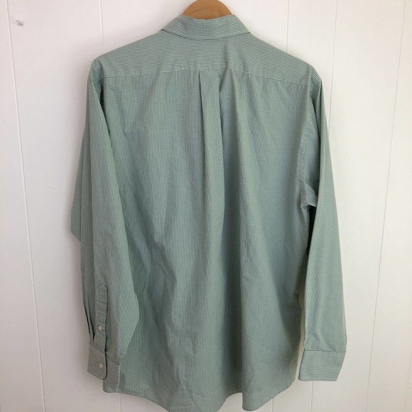 Van Heusen Checkered Dress Shirt Men Large 16.5 34-35 Regular Fit Wrinkle Free - Picture 7 of 9